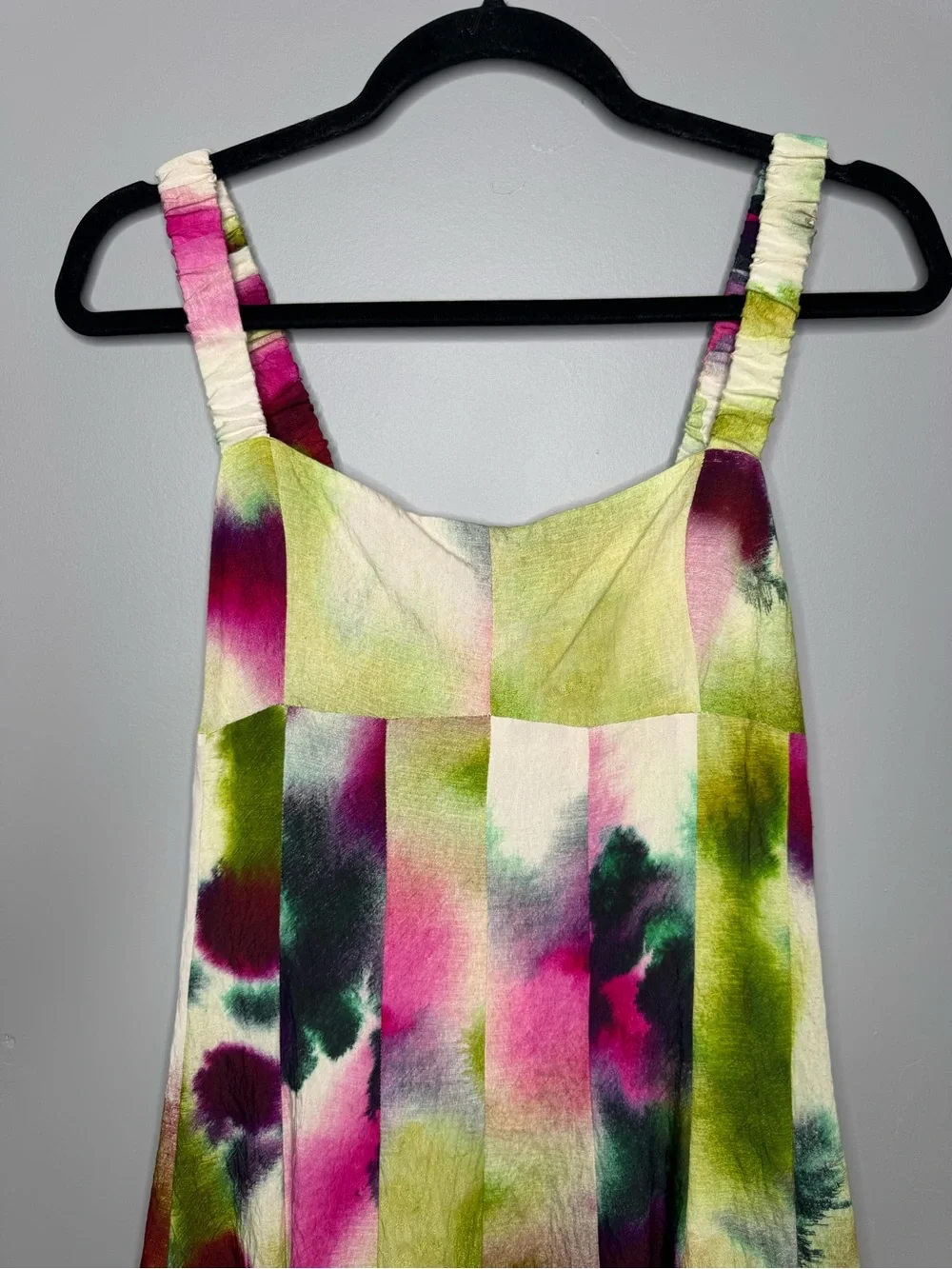 Anthropologie Tiered Maxi sleeveless retro pop Dress event cocktail formal
